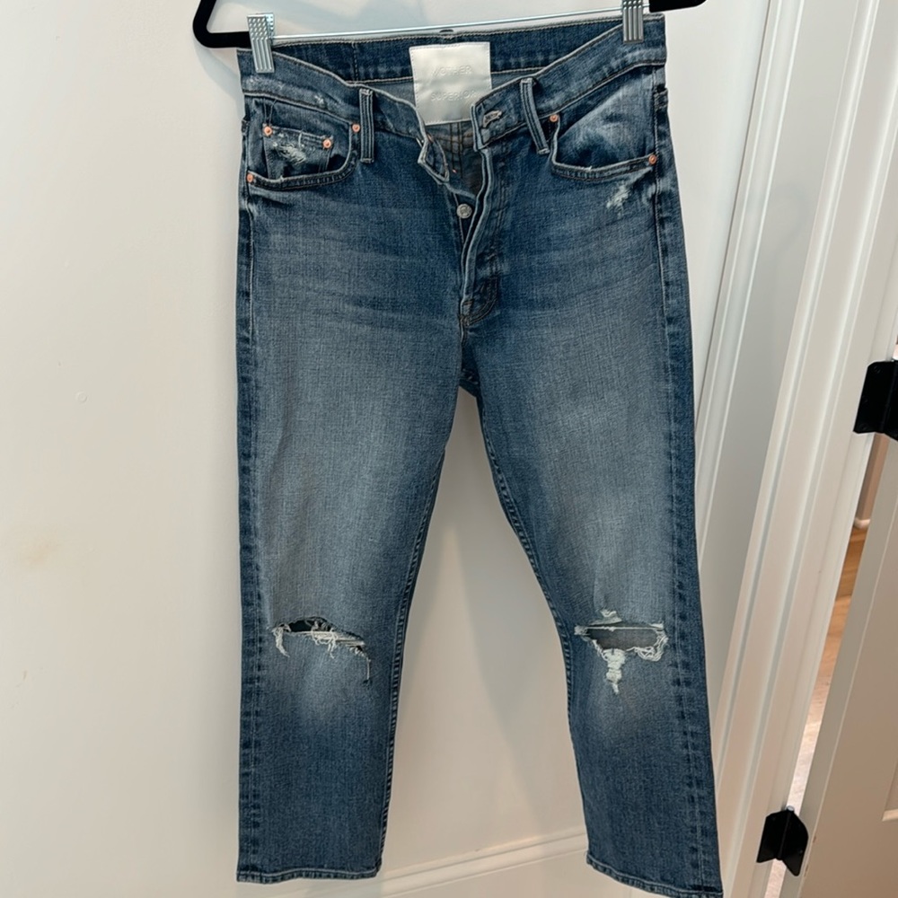 Mother tomcat jeans. No tag but never worn or washed